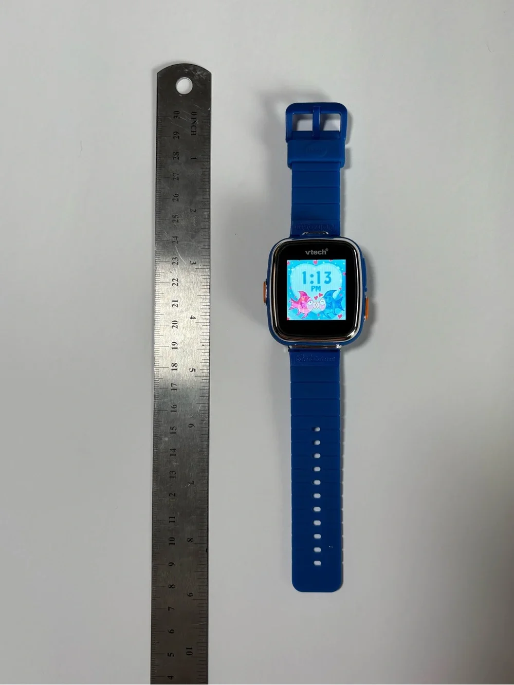 VTech KidiZoom Watch Camera Timer Learning Puzzles Games Blue Tested Works
